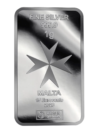 1g Silberbarren Malta